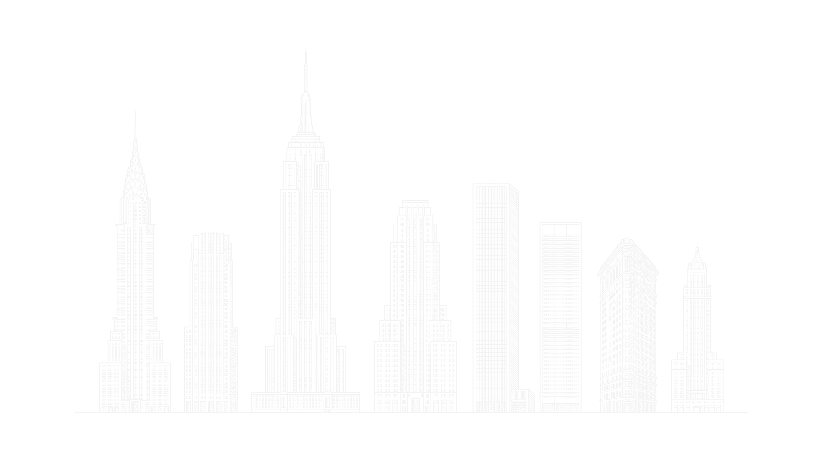 Line drawing of the New York skyline